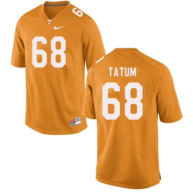 Men #68 Marcus Tatum Tennessee Volunteers College Football Jerseys Sale-Orange